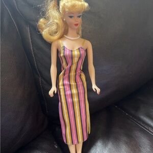 Striped Multicolor Dress Barbie doll